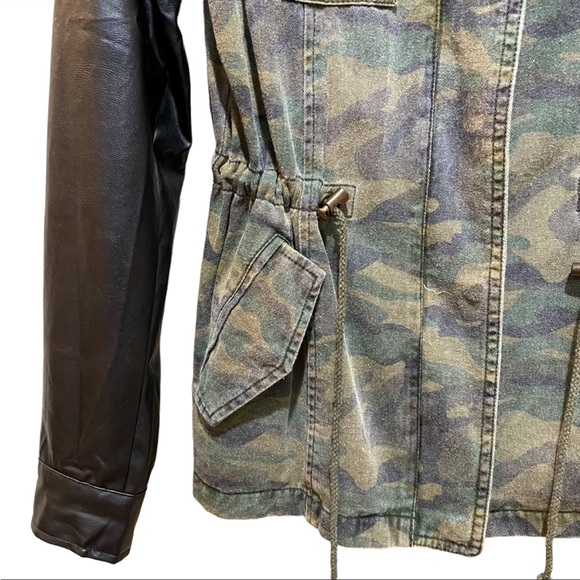 Sans Souci camo jacket with faux leather - Picture 4 of 6